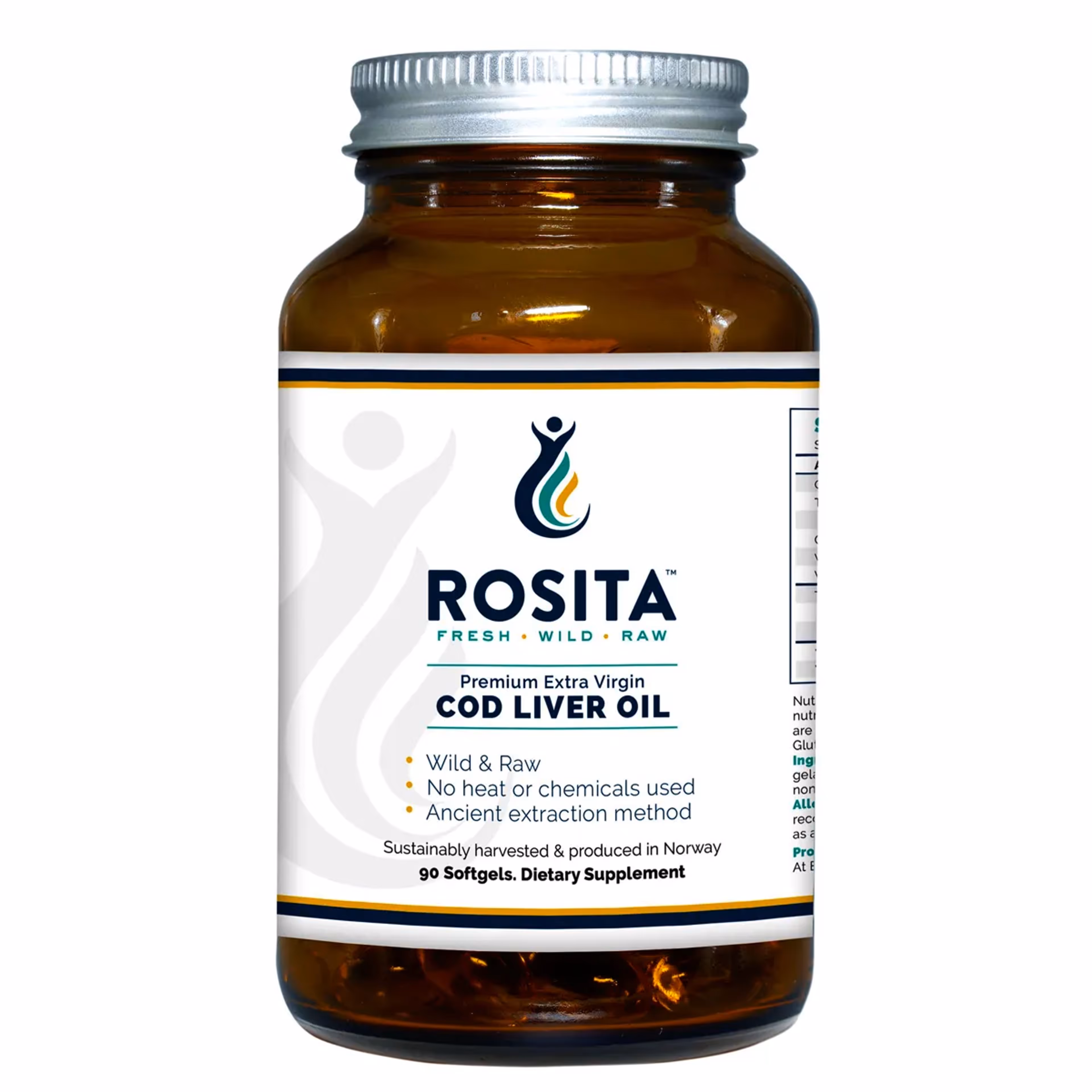 Extra Virgin Cod Liver Oil (EVCLO) Softgels 90 Capsules thumbnail