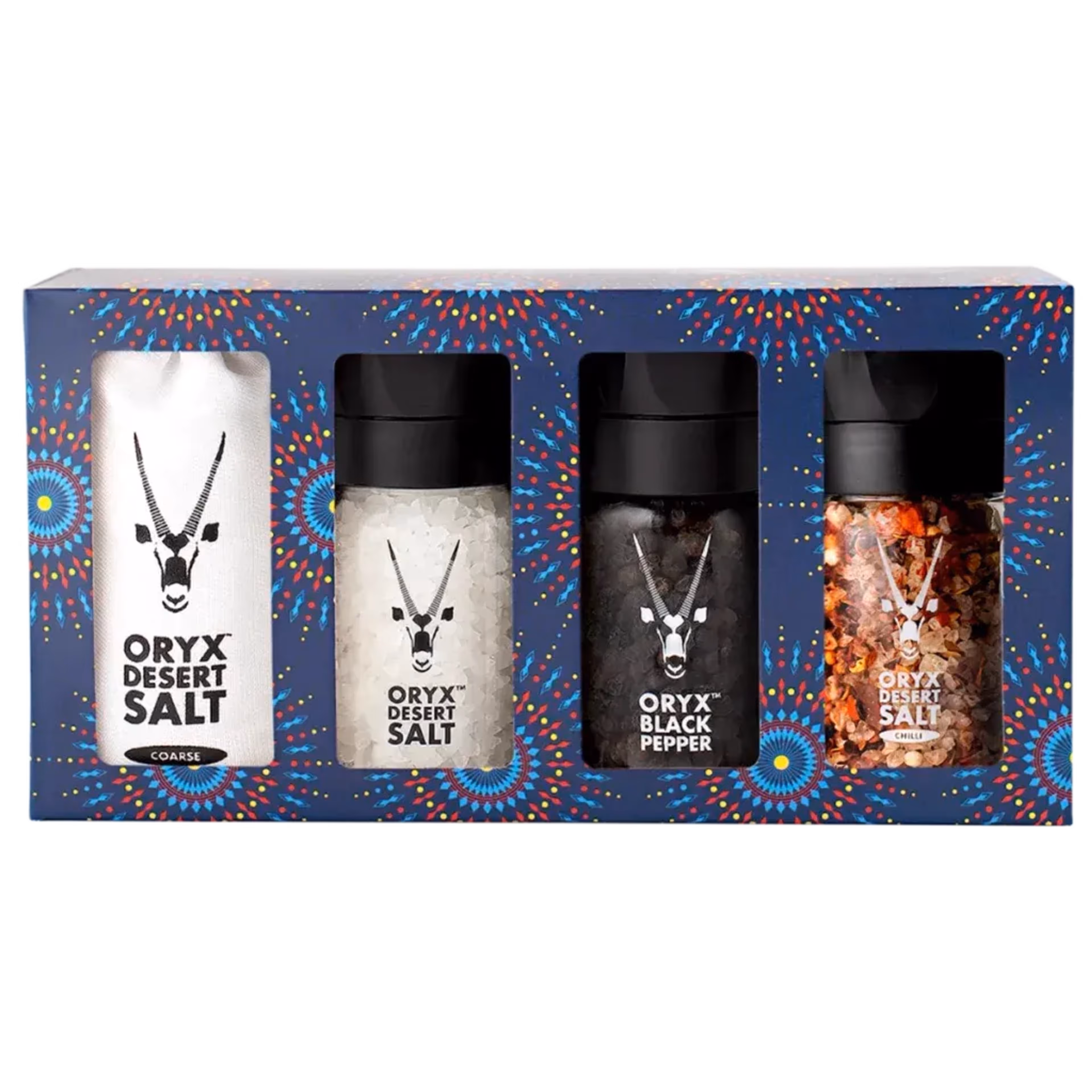 Small Salt, Pepper, Chilli Grinder Set with Coarse Salt Refill thumbnail