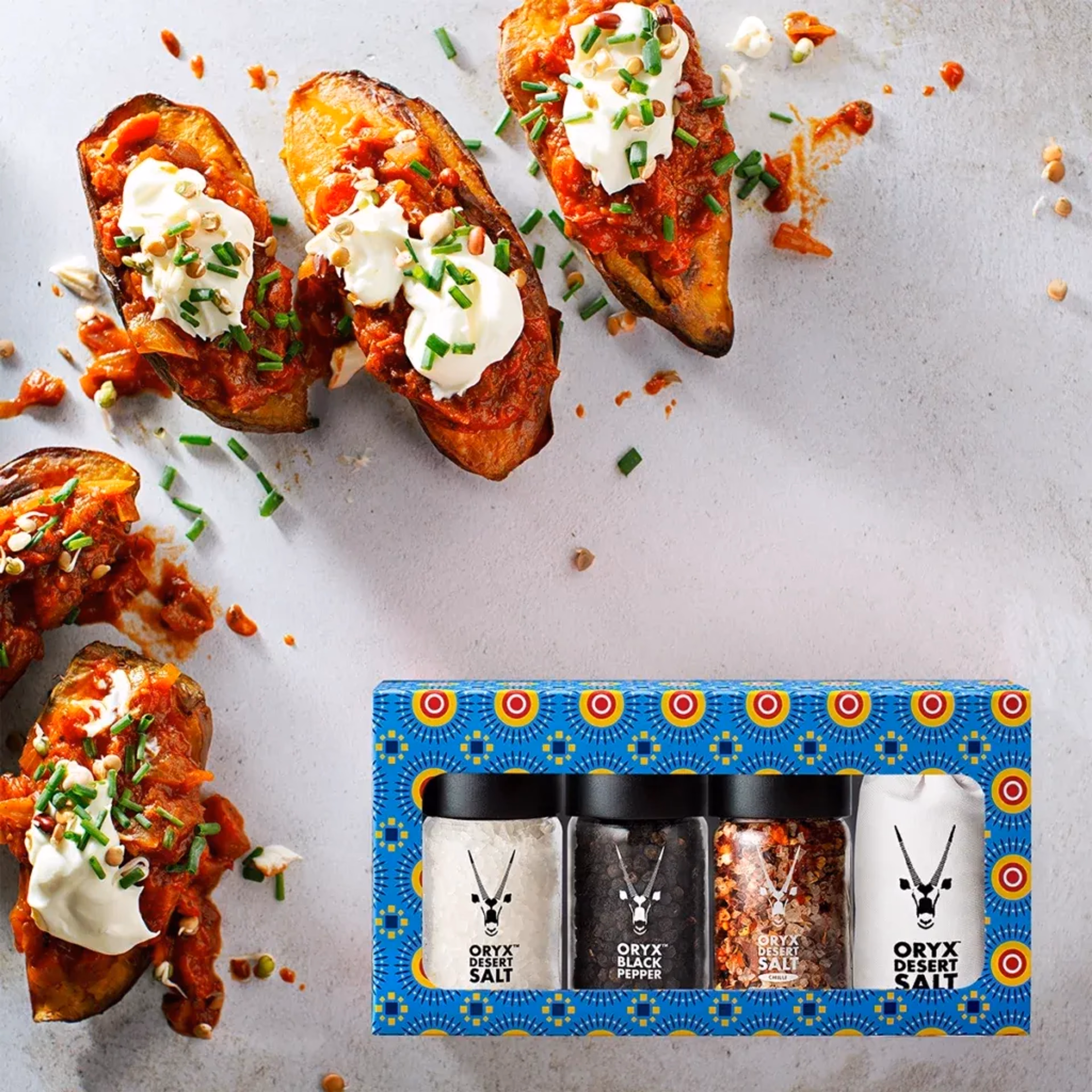 Small Salt, Pepper, Chilli Grinder Set with Coarse Salt Refill — image 2 of 4